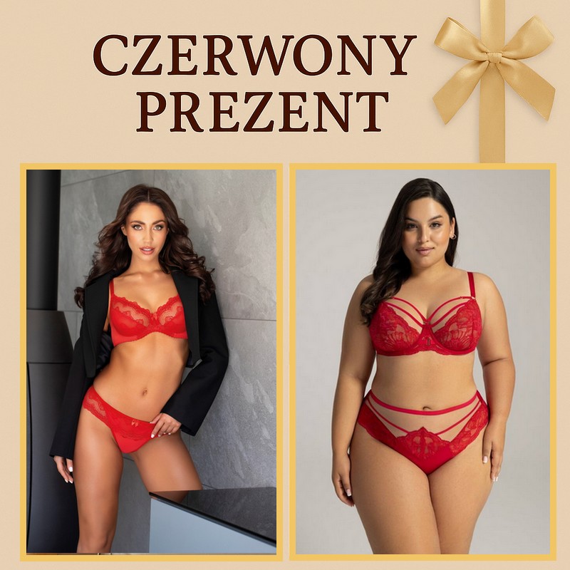 czerwony prezent